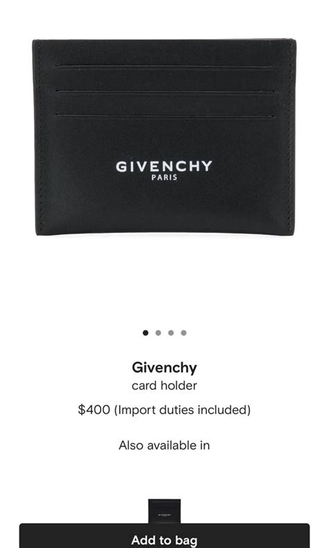 givenchy bags ioffer|Givenchy card holder bag.